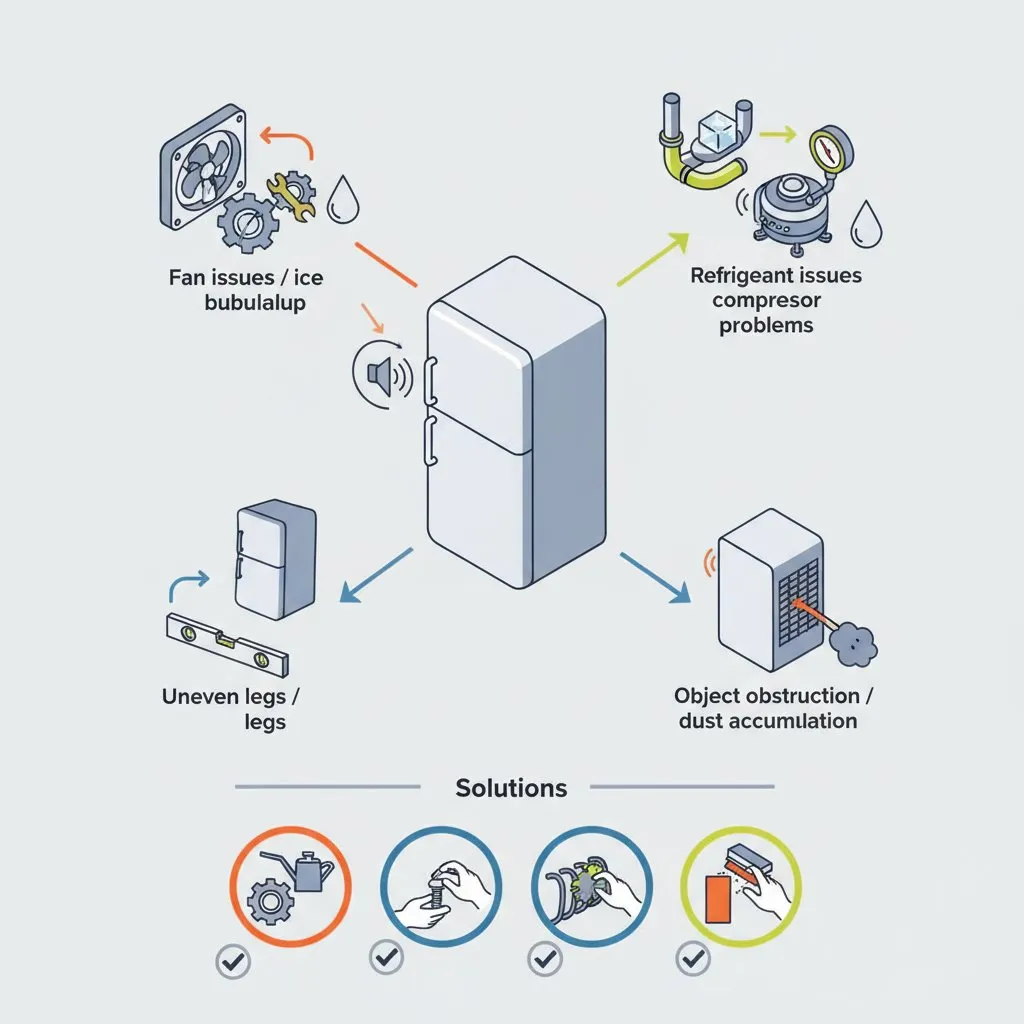 Чому холодильник почав шуміти: розбір основних причин та способи їх усунення