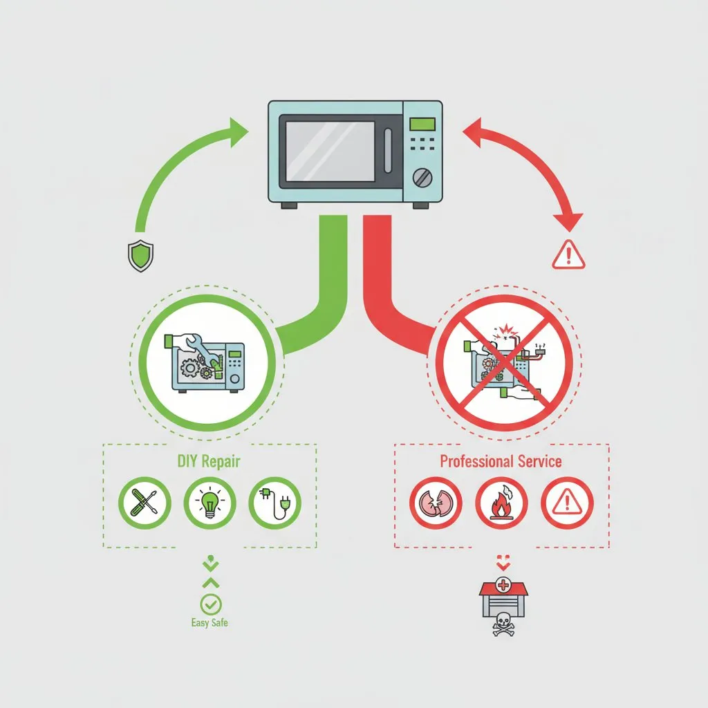 Ремонт мікрохвильовки: коли можна починити самому, а коли варто звернутися в сервіс
