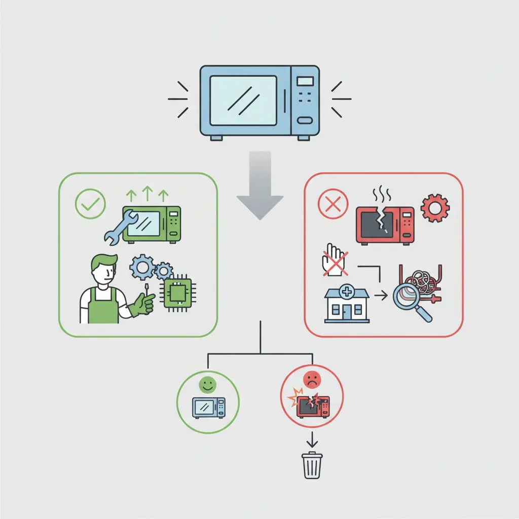Ремонт мікрохвильовки: коли можна починити самому, а коли варто звернутися в сервіс