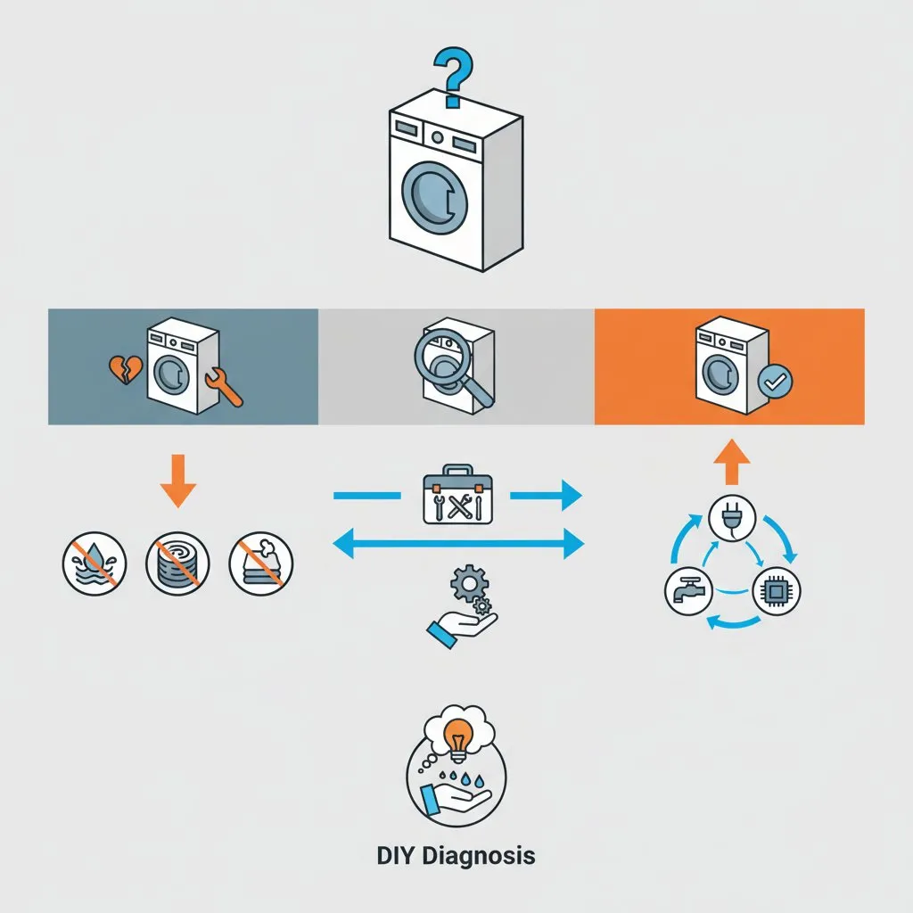 Типові несправності сучасних пральних машин: як провести діагностику власноруч